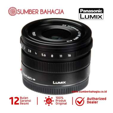 Sumber Bahagia - Panasonic Lumix Leica DG Summilux 15mm f/1.7 ASPH. Lensa Kamera Black