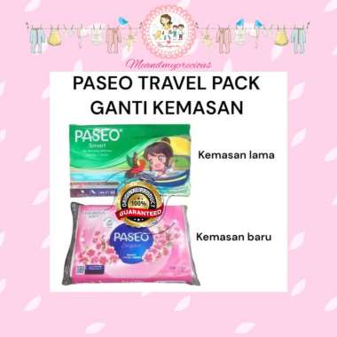 MMP - Tissue PASEO Smart Facial Travel Pack 50 Sheet / Tisu Wajah Praktis / Tissu Muka Kecil