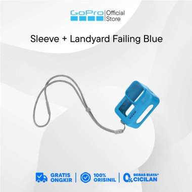 GoPro Sleeve + Lanyard Blue