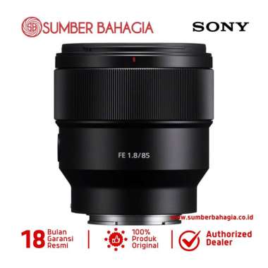 Sumber Bahagia - Sony FE 85mm F1.8 Lensa Kamera - Black -
