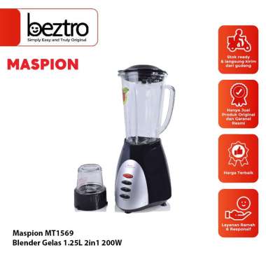 Maspion MT-1569 2in1 Blender - Hitam [1.25 L] Black/Violet