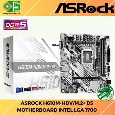 Motherboard ASROCK H610M-HDV/M.2+ D5 Motherboard Intel Resmi
