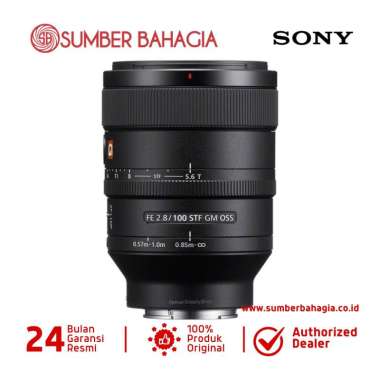 Sumber Bahagia - Sony FE 100mm F2.8 STF GM OSS Lensa Kamera - Black Black