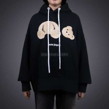 PALM ANGELS BEAR 1060 BLACK HOODIE (100% AUTHENTIC) XXL