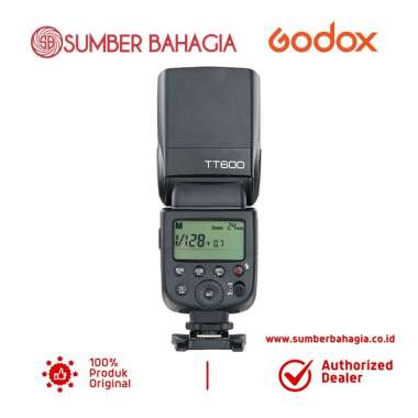 Sumber Bahagia - Godox TT600 Speedlite Flash Kamera - Hitam Hitam
