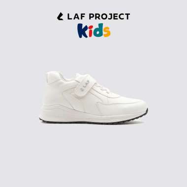 Sepatu Anak Laki laki Perempuan Sneakers Sekolah Casual Putih White Wynn LAF Project Kids 37