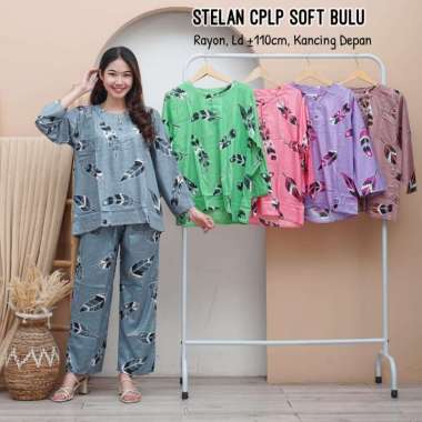 Setelan CPLP Safiya set baju lengan panjang dan celana panjang wanita terbaru piyama murah kekinian