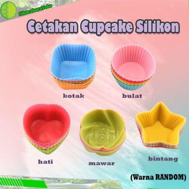 Cetakan Cupcake Silikon / Cetakan Kue Muffin Silikon / CETAKAN PUDING KUE COKLAT / Cetakan Silikon M