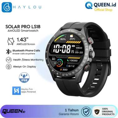 Haylou SOLAR PRO LS18 Smartwatch AMOLED 1.43" AOD IP68 BT Call Sport BROWN
