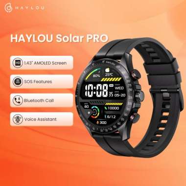 Haylou SOLAR PRO LS18 Smartwatch AMOLED 1.43" AOD IP68 BT Call Sport BROWN