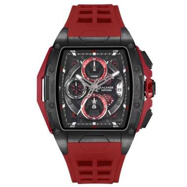 Balmer B.8817MB,RB Jam Tangan Pria Analog Chronograph kaca sapphire Oriiginal Garansi Resmi-Merah