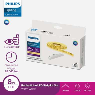 Lampu Philips Radiantline LED Strip DLI320T 5M 8W 2700K Kuning