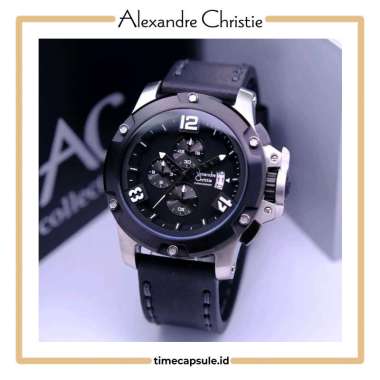 Jam Tangan Pria ALEXANDRE CHRISTIE Original AC 6295 Garansi Resmi 1 Tahun BLACK BEZEL