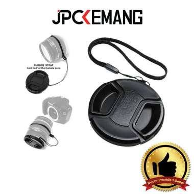 JPC KEMANG Universal Lens Cap 77mm Lenscap 77 mm Cap Penutup Lensa Kamera Black