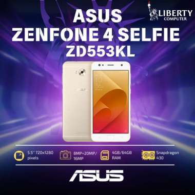 Promo Asus Zenfone 4 Selfie Zd553kl Smartphone - Gold [4 Gb/64 GB