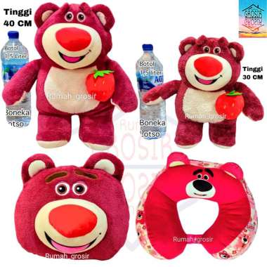 Boneka Lotso atau Bantal Boneka Lotso Bear Strawberry Toy Beruang Mainan Mewah BONEKA LOTSO 30 CM