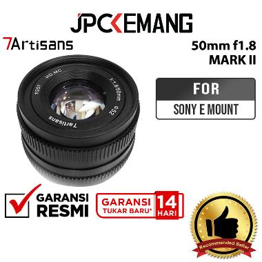 JPC KEMANG 7Artisans 50mm f1.8 II for Sony E APSC 7Artisan Sony 50mm f/1.8 Mark II for Sony E Mount