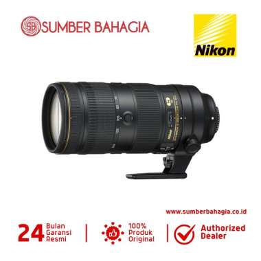 Nikon AF-S Nikkor 70-200mm f/2.8E FL ED VRx Lensa Kamera Hitam