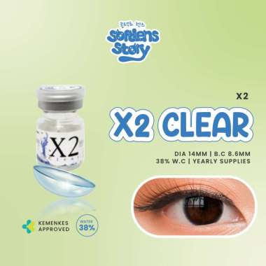 X2 Clear Softlens Bening Tahunan -2.25