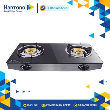 Sanken SG-369DX2 Kompor Gas Kaca [2 Tungku] Hitam Hitam Hitam