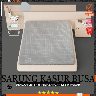 Sarung Busa/ Kasur Busa Resleting 200x200 Tebal 20cm Sprei Busa 60x200cm Brick