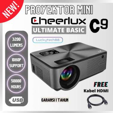 Projector Cheerlux C9 Basic Ultimate Mini LED 1080P 3200 Lumens C9 BASIC ULTIMATE