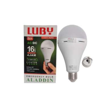 16 WATT / LUBY ALADDIN Lampu Aladin Emergency LED Rechargeable Putih