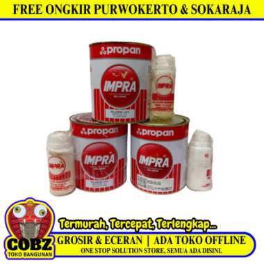 1KG/ IMPRA MELAMIN LACK Vernis Kayu Wood Stain Oil Based Doff Kaleng-Data Sampah