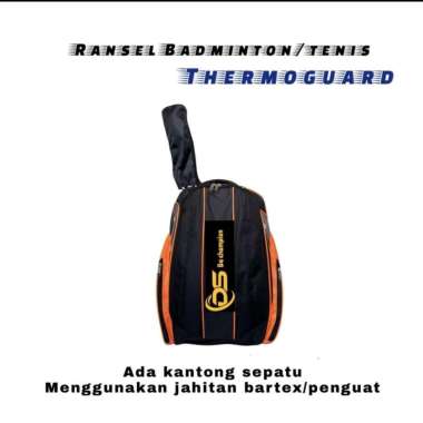 tas raket badminton ransel besar yonex merah