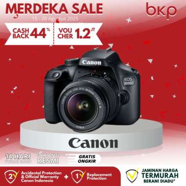 BKP Canon EOS 3000D Kit 18-55mm III Kamera DSLR Black