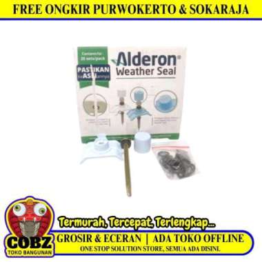 #12 x 70 MM / ALDERON Sekrup Roofing Atap U PVC Blue Doff Set