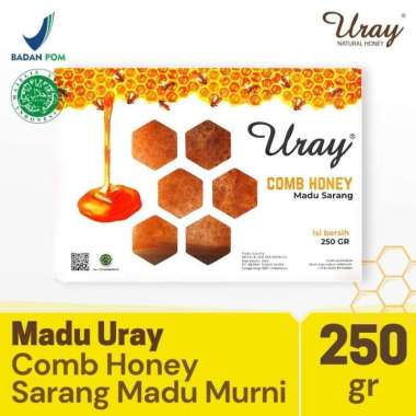 Madu Uray Comb Honey 250gr - Sarang Madu Murni - Sarang Madu Asli
