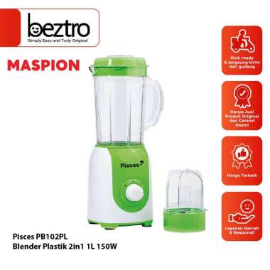 Pisces Electronics PB102PL Plastik Blender [1 Liter] Hijau