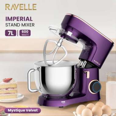 Ravelle Standing Mixer Stand Mixer Kapasitas 7 L 7 Liter 7L 7 L Low Watt Garansi Resmi HITAM