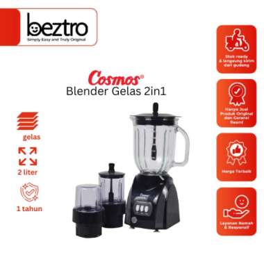 Cosmos CB282G Blender [2 L] Cosmos CB282G - blender gelas 2 liter #01 BLACK
