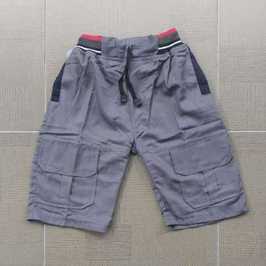ACS Celana Pendek Katun Twill Anak Cowok Laki-Laki Rango 1-8 Tahun CPD SIZE 30 CARGO ABU