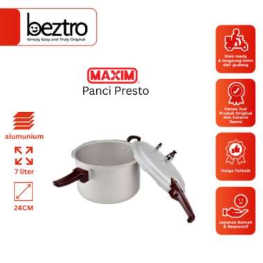 MAXIM MAXIM7L - Panci Presto 7Liter 24Cm Alumunium Silver