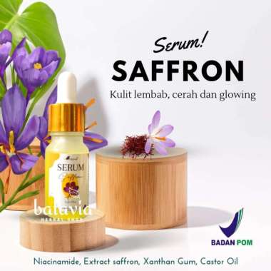 Saffron Oil Face Serum Natural Brightening Glowing Serum BPOM