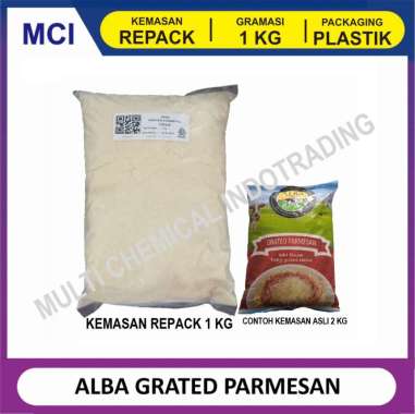 ALBA GRATED PARMESAN CHEESE KEJU PARMESAN PARUT - REPACK 1 KG
