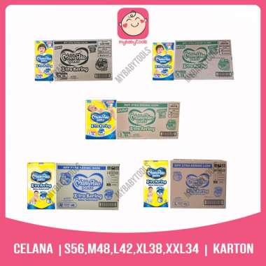 MAMYPOKO PANTS XTRA KERING S56 M48 L42 XL38 XXL34 XXXL32 STANDAR CELANA - KARTON = XL38-KTN