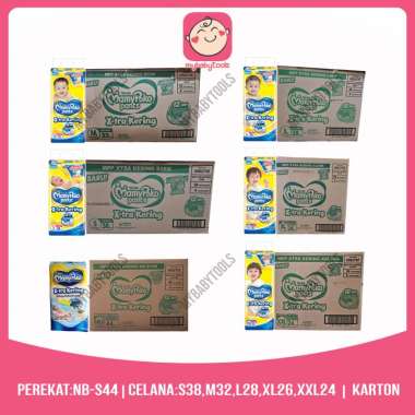 MAMYPOKO PANTS XTRA KERING NB-S44 S38 M32 L28 XL26 XXL24 STANDAR CELANA - KARTON = XL26-KTN