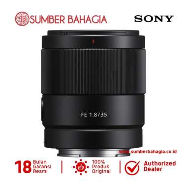 Sumber Bahagia - Sony FE 35mm F1.8 Lensa Kamera Black