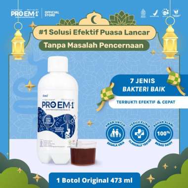Suplemen Kesehatan Probiotik PROEM1 Bakteri Baik Mengatasi Masalah Pencernaan | Maag | Gerd | Sembel