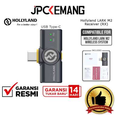JPC KEMANG Hollyland Lark M2 Combo Type C Lightning Duo Wireless Microphone Dual Mic Camera HP GARAN
