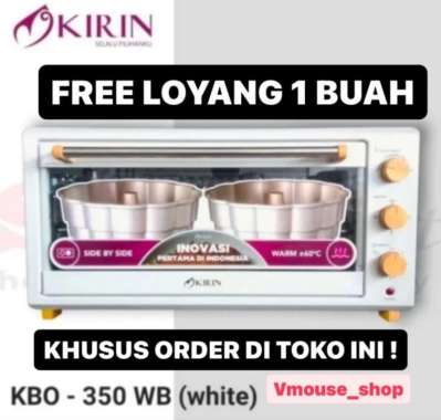 OVEN KIRIN KBO 350WB - OVEN KIRIN GANDENG SIDE BY SIDE - OVEN KIRIN 35 LITER - KIRIN OVEN KBO 350WB 
