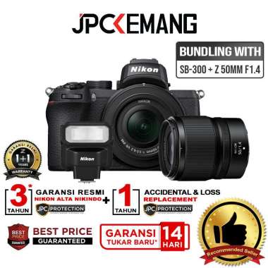 JPC KEMANG Nikon Z50 Kit Nikon Z 50 Kit 16-50mm GARANSI RESMI +SB-300+Z 50mm