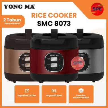 RICE COOKER / MAGIC COM YONG MA KAPASITAS 2 LITER SMC8073 GARANSI RESMI (MEDAN)