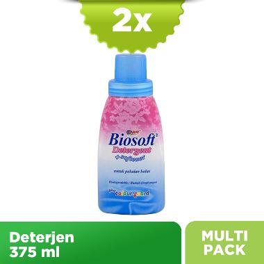Yuri Biosoft Deterjen Cair Botol [375 mL] isi 2 Pcs