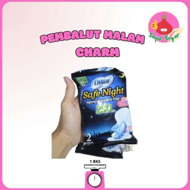 Sayur Segar - Pembalut Wanita / Charm Safenight / Sovtex Malam 29 mm 3pcs
