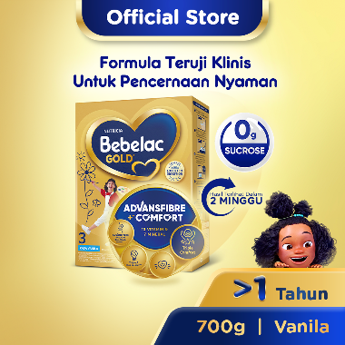 Promo Harga Bebelac 3 Gold Susu Pertumbuhan Vanilla 700 gr - Blibli